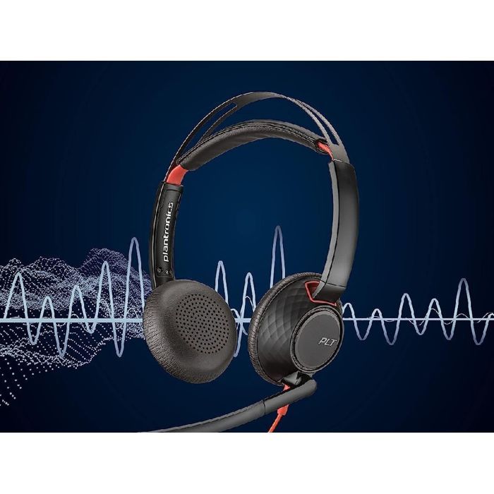 Наушники Poly Blackwire 5220 USB-A/USB-C 3.5 мм Black (8X231AA) изображение 4