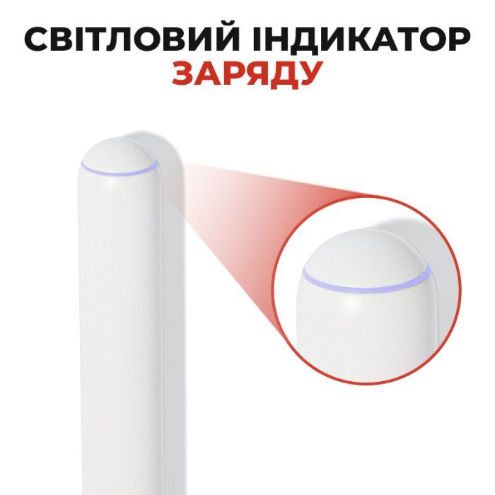 Стилус AirOn AirSens with charging case white for iPad (6126755813229) изображение 3