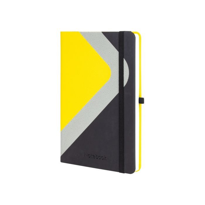 Книга записная Optima А5 COMBI-1, твердая обложка, резинка, линия (O20125-01)