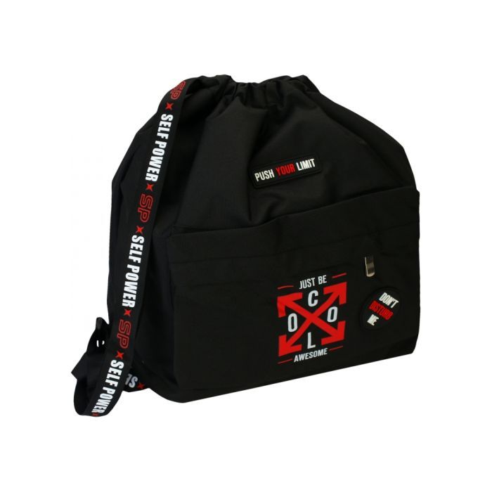Сумка для взуття Cool For School Чорна з кишенею (CF87315)
