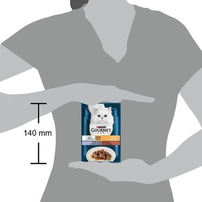 Вологий корм для кішок Purina Gourmet Perle з Телятиною і Качкою у підливі 85 г (8445291187719) зображення 3