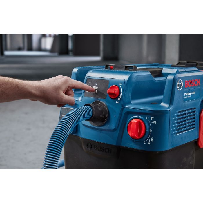 Пылесос строительный Bosch GAS 400 A, 1200Вт, 240мБар, 40л, 14кг (0.601.9M0.020) изображение 2