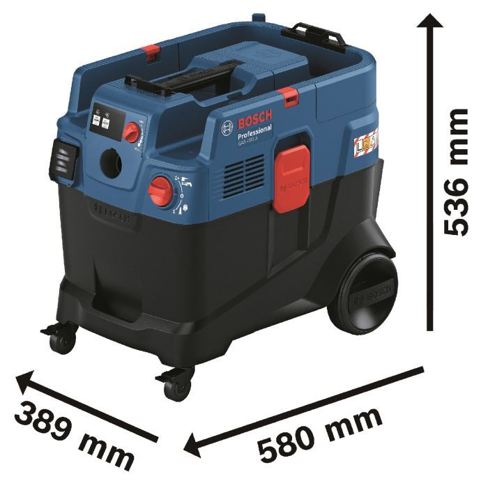 Пылесос строительный Bosch GAS 400 A, 1200Вт, 240мБар, 40л, 14кг (0.601.9M0.020) изображение 9
