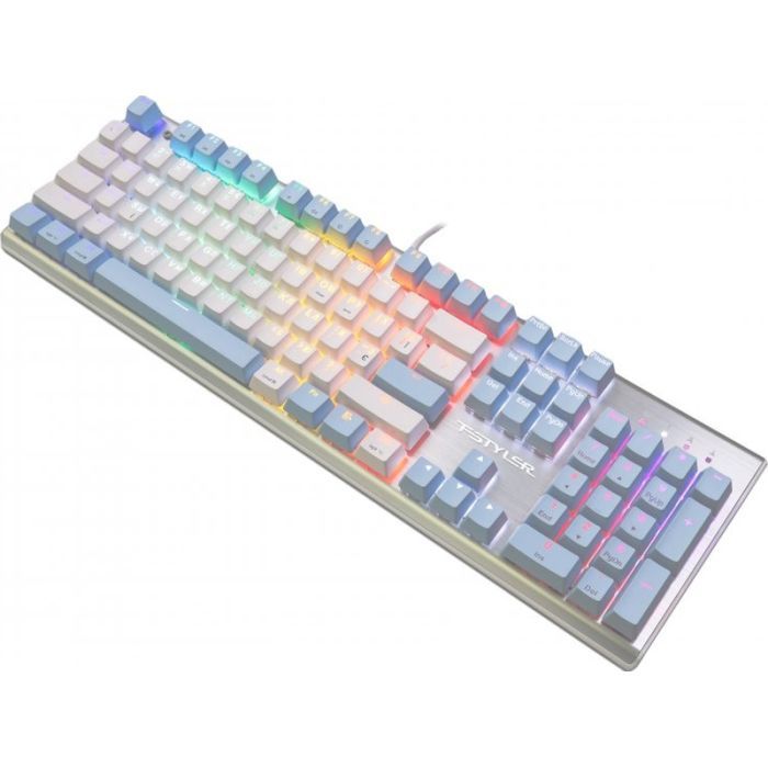Клавиатура A4Tech FS100 RGB FS Switch USB Icy Blue (4711422004069) изображение 3