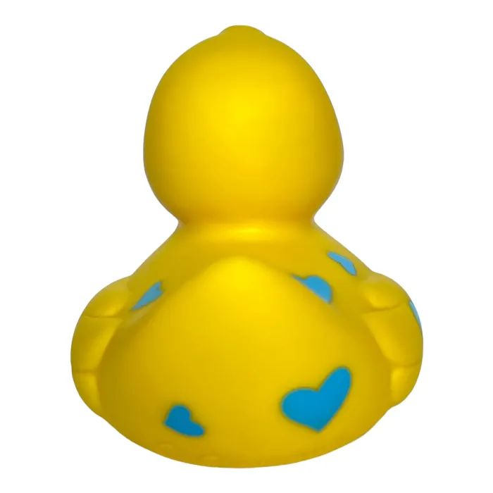 Іграшка для ванної Funny Ducks Качка Жовта у блакитних сердечках (0905) зображення 4