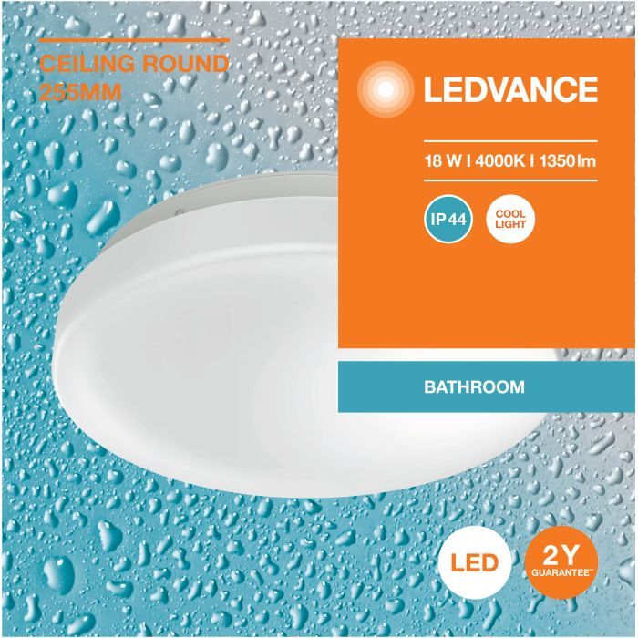 Світильник LEDVANCE CEILING ROUND 255 18W 840 IP44 (4099854105852) зображення 5