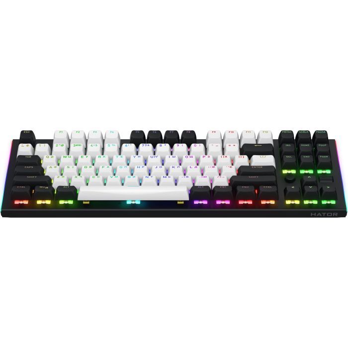 Клавиатура Hator Gravity TKL Orange USB White (HTK561UA) изображение 3