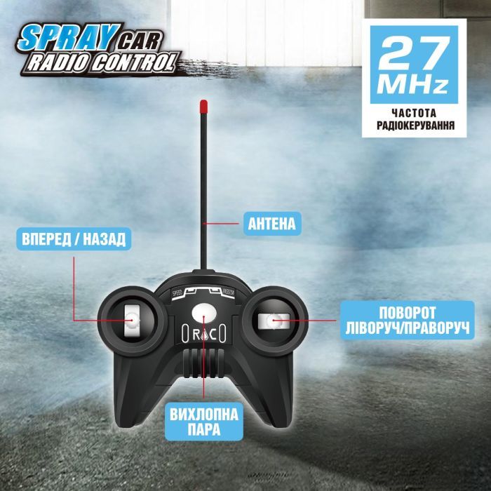 Радиоуправляемая игрушка Sulong Toys Spray Car - Sport (голубой, 1:24, свет, функция туман) (SL-354RHBL) изображение 11