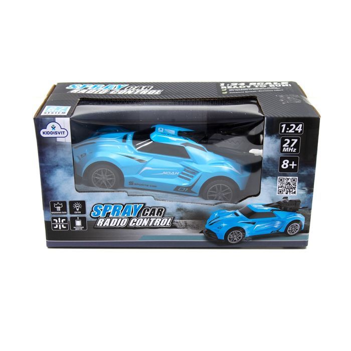 Радиоуправляемая игрушка Sulong Toys Spray Car - Sport (голубой, 1:24, свет, функция туман) (SL-354RHBL) изображение 3