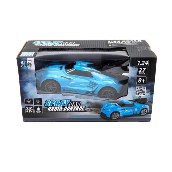 Радиоуправляемая игрушка Sulong Toys Spray Car - Sport (голубой, 1:24, свет, функция туман) (SL-354RHBL) изображение 4
