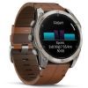 Смарт-часы Garmin fenix 8 51mm,AMOLED,Sapphire, Bare Ti, Blk/Chsnt Lthr (010-02905-40) изображение 3