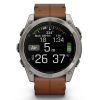 Смарт-часы Garmin fenix 8 51mm,AMOLED,Sapphire, Bare Ti, Blk/Chsnt Lthr (010-02905-40) изображение 9