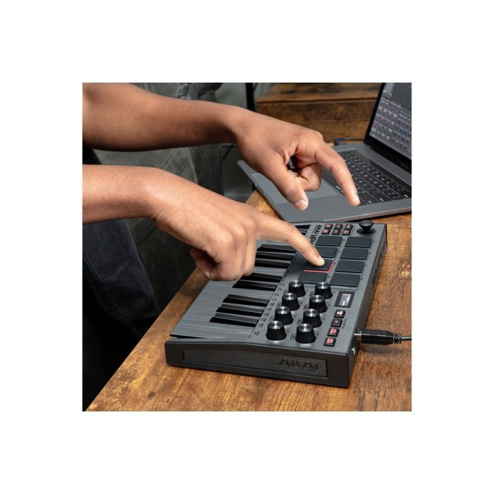 MIDI-клавіатура Akai MPK MINI MK3 Grey (232939) зображення 6