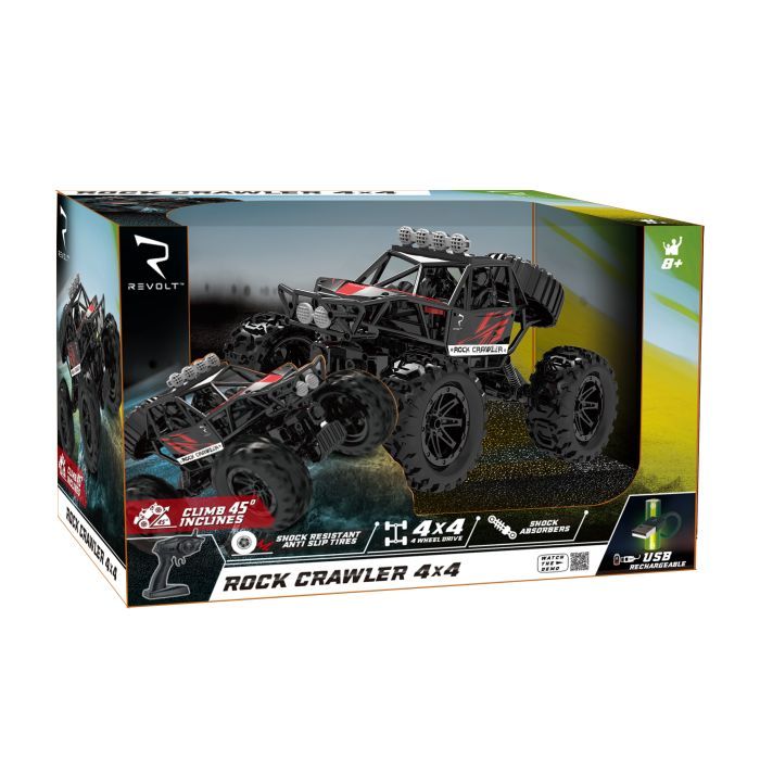 Радиоуправляемая игрушка Revolt Rock Crawler 4x4, светящиеся фары, 3.7В/1200 мАч (TG1021) изображение 3