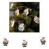 Гирлянда Chomik Санта-Клаус 1.65 м 10 LED Теплый белый (5900779854086) изображение 2