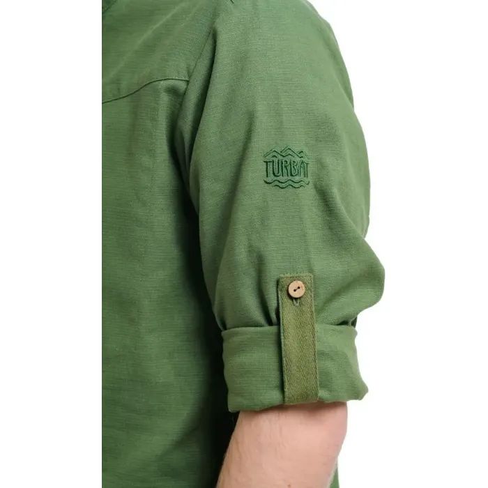 Сорочка Turbat Madeira Hemp Mns bronze green - S - зелений (012.004.4197) изображение 4