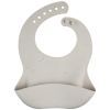 Нагрудничок Canpol babies DOTS силіконовий з кишенькою, сірий (51/029_grey)