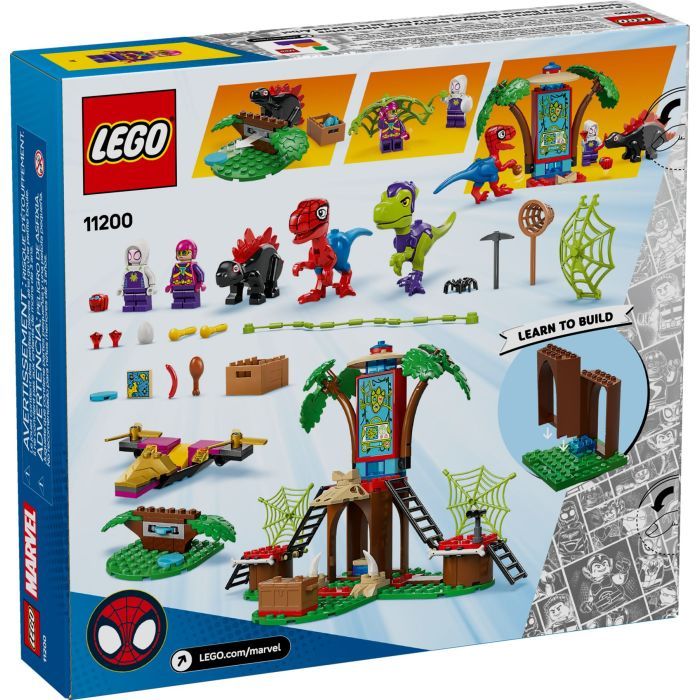 Конструктор LEGO Spidey Битва Павука та раптора Гоббі у штаб-будинку на дереві (11200) зображення 9