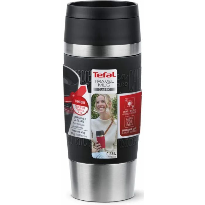 Термокружка Tefal Travel Mug Classic, 360мл, нержавіюча сталь, синій (N2020310) изображение 2