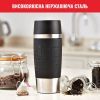 Термокружка Tefal Travel Mug Classic, 360мл, нержавіюча сталь, чорний (N2020210) зображення 8