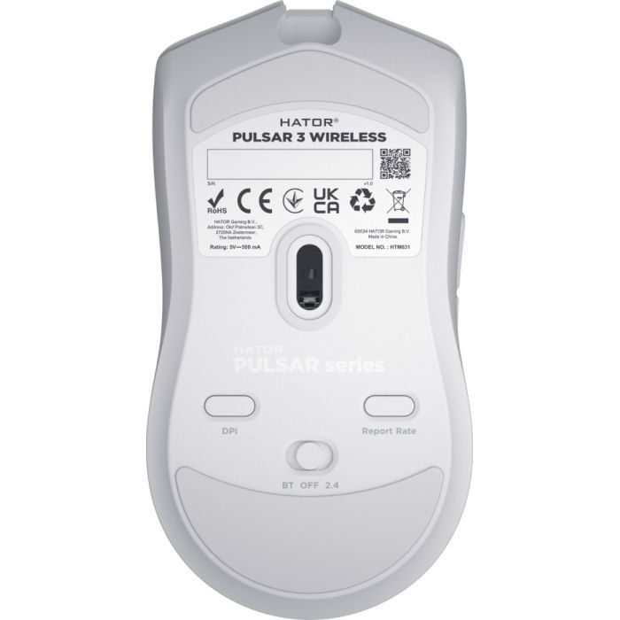 Мышка Hator Pulsar 3 Wireless White (HTM631) изображение 5