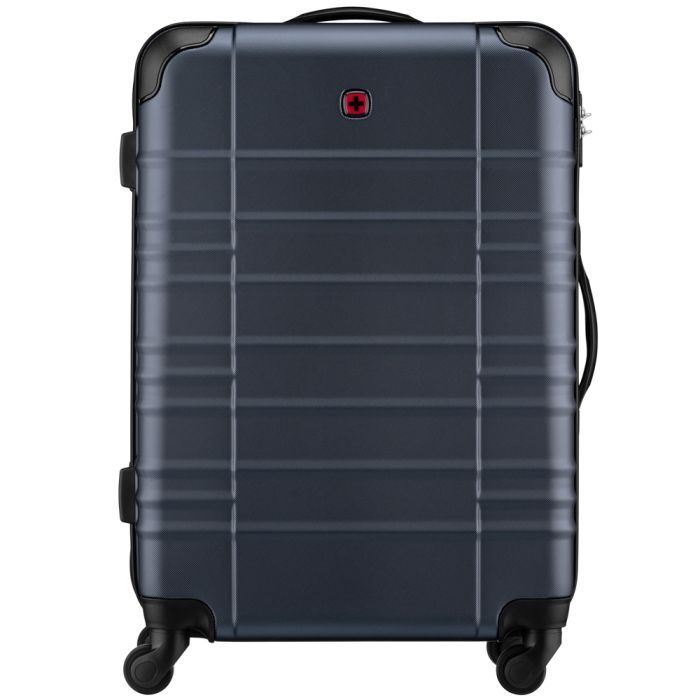 Чемодан Wenger Amplar, середня, пластик, 4 колеса, чорна (653146) изображение 4