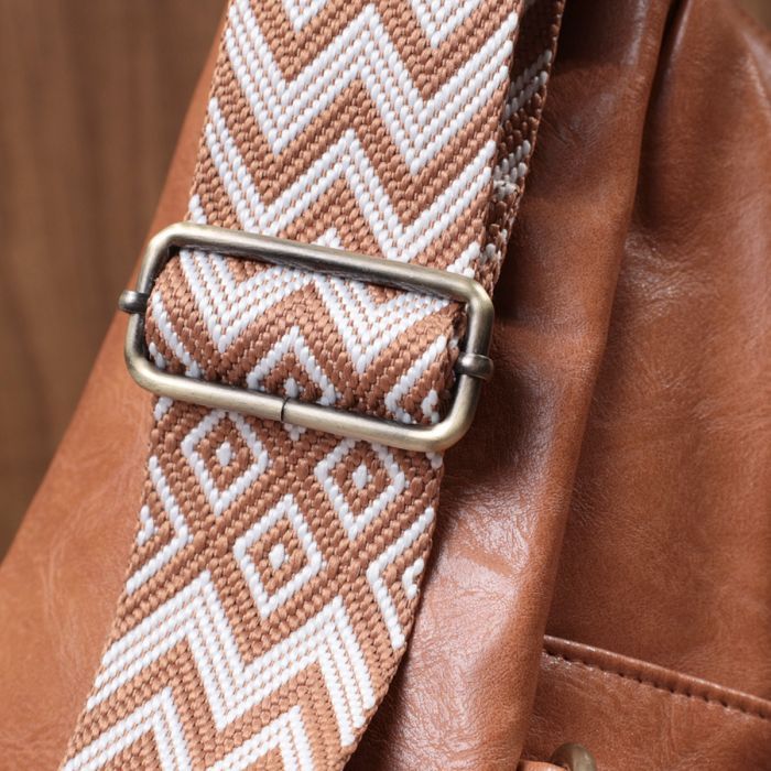 Сумка Vintage Через плечо из экокожи Рыжая (22793) изображение 11