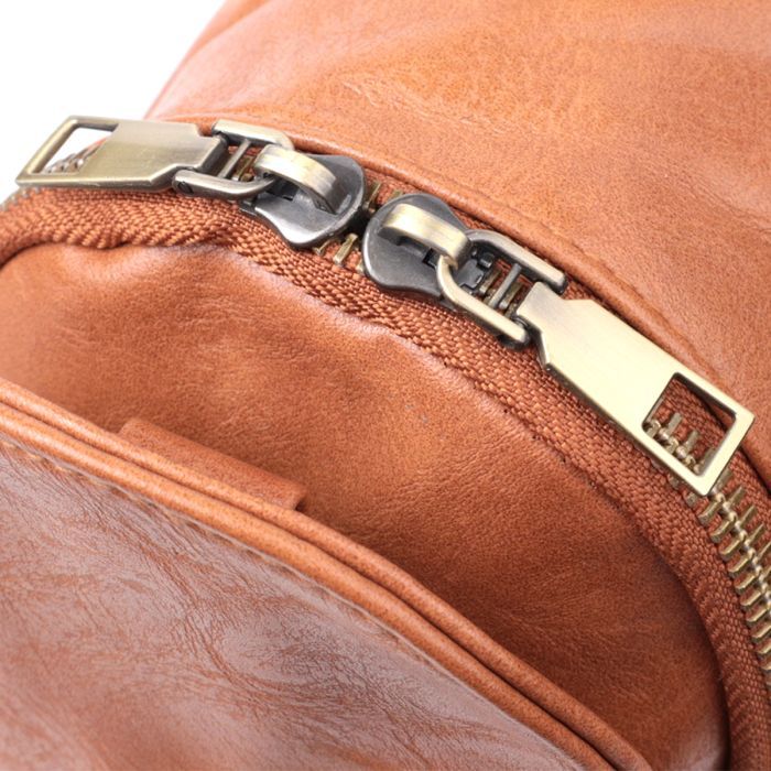 Сумка Vintage Через плечо из экокожи Рыжая (22793) изображение 6