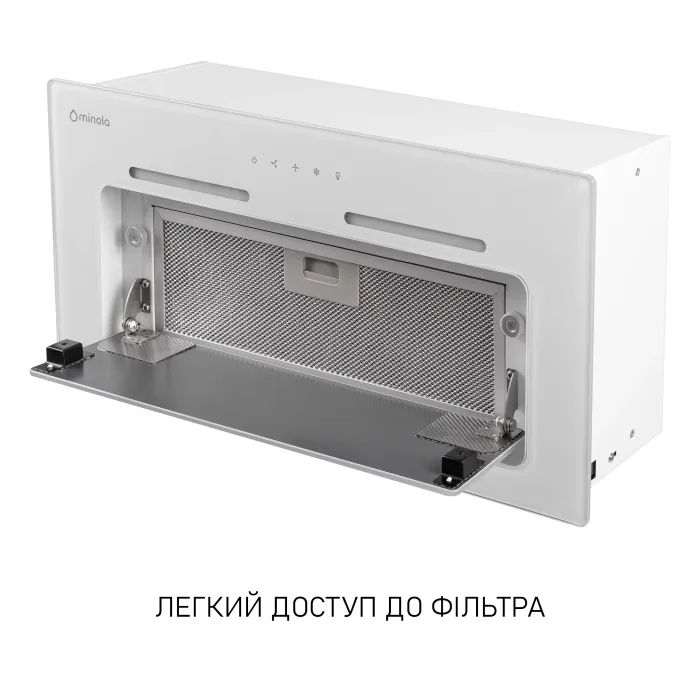 Витяжка кухонна Minola HBI 6473 WH GLASS 800 LED Line зображення 8