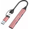 Концентратор Canyon hub DS-02 4in1 USB-A/C Pink (CNS-TDS02P) зображення 5