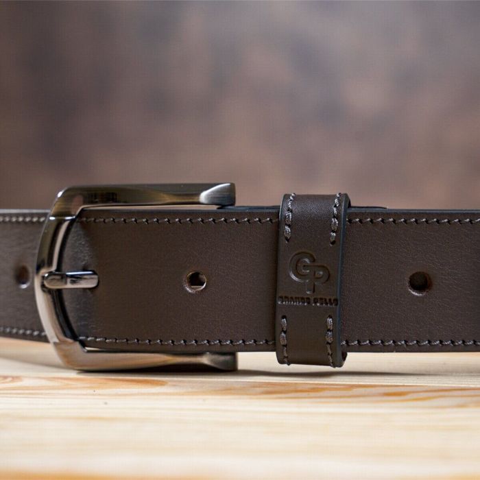 Ремінь Grande Pelle Джинсовий Коричневий (11158) зображення 10