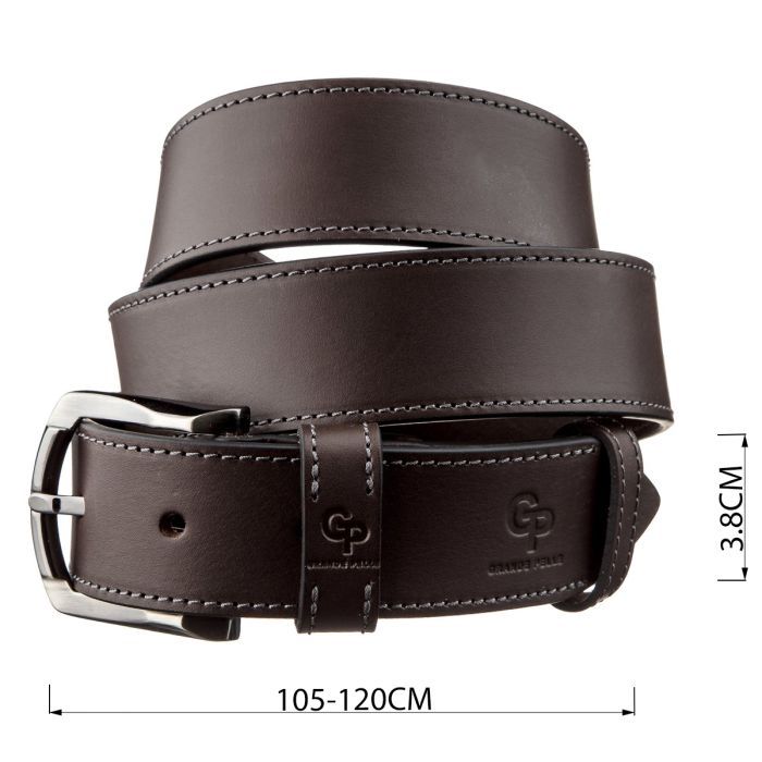 Ремінь Grande Pelle Джинсовий Коричневий (11158) зображення 3