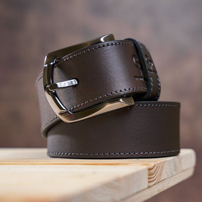 Ремінь Grande Pelle Джинсовий Коричневий (11158) зображення 5