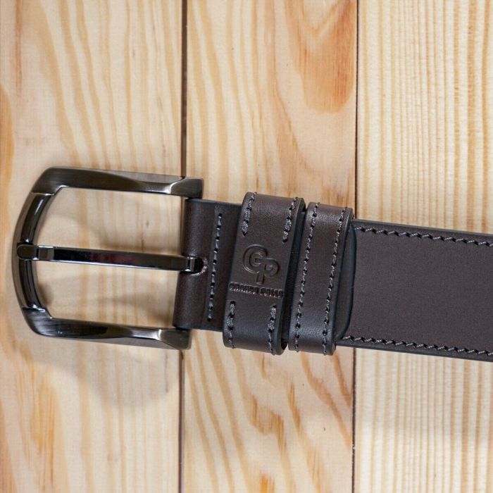 Ремінь Grande Pelle Джинсовий Коричневий (11158) зображення 8