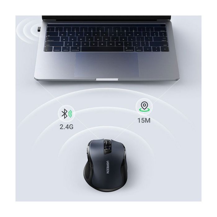 Мишка Ugreen MU006 Ergonomic Wireless Blue (15064) зображення 9