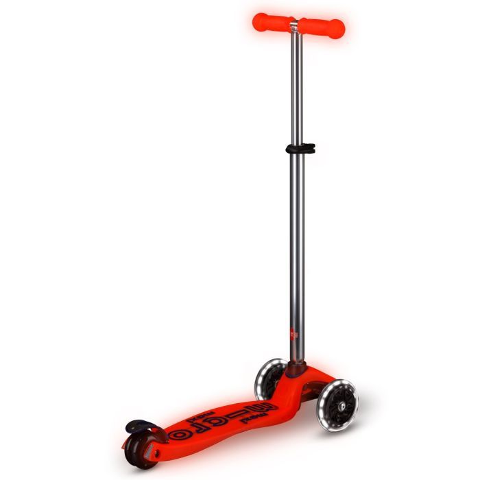 Самокат Micro Maxi Deluxe Glow LED Червона аура (MMD368) зображення 3