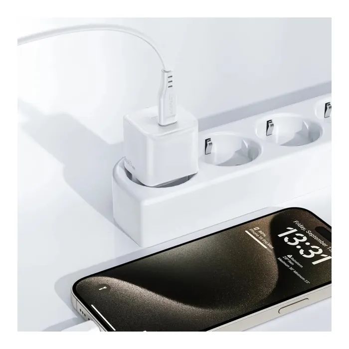 Зарядное устройство Acefast USB-C 20W Gan A73 mini + USB-C cable Fast Charger White (6974316282655) изображение 5