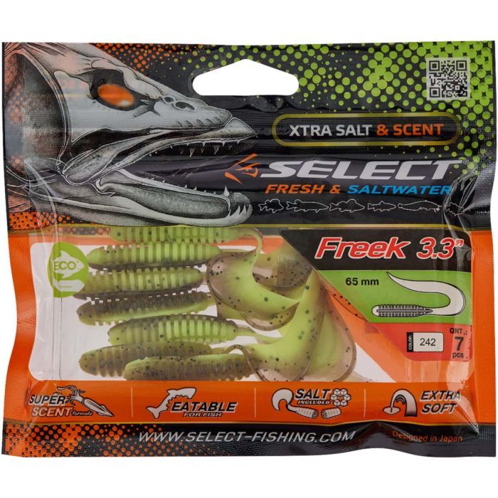 Силикон рыболовный Select Freek 3.3" 217 (7 шт/уп) (1870.33.33) изображение 2