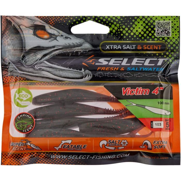 Силікон рибальський Select Victim V-Tail 4" 103 (5 шт/уп) (1870.74.37) зображення 2