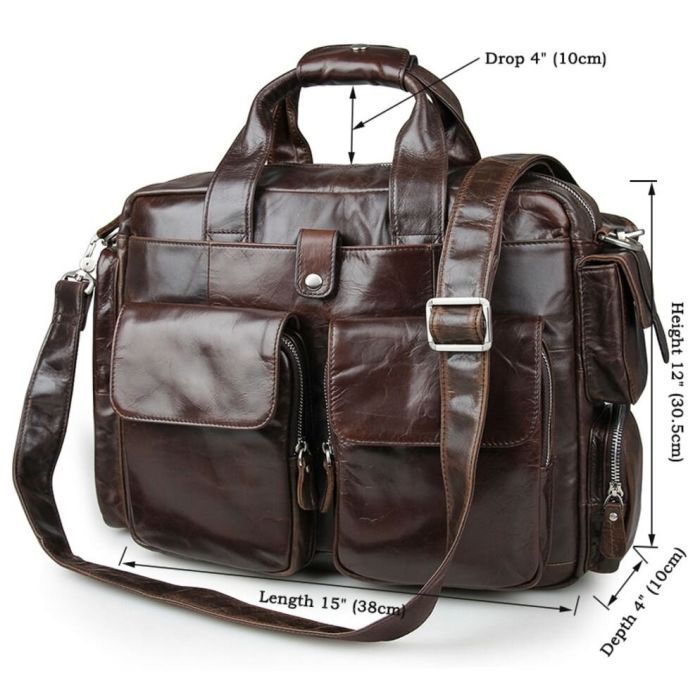 Сумка Vintage Коричнева (14370) зображення 2