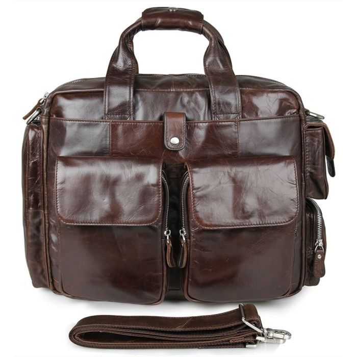 Сумка Vintage Коричнева (14370) зображення 3