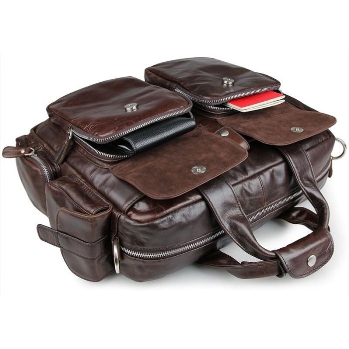 Сумка Vintage Коричнева (14370) зображення 4