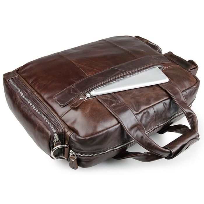 Сумка Vintage Коричнева (14370) зображення 8