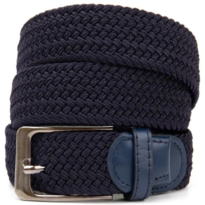 Ремінь Vintage Текстильний чоловічий Синій (20524) зображення 3