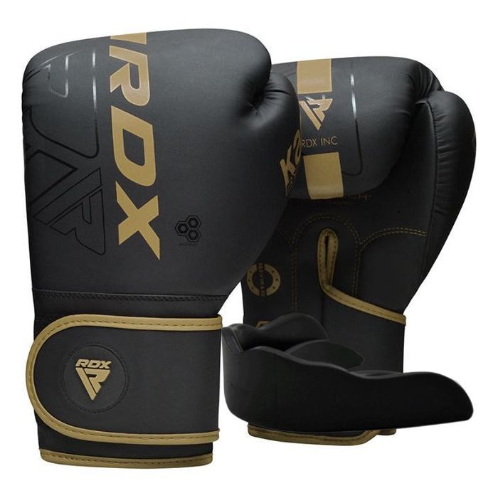 Боксерские перчатки RDX F6 Kara Matte Golden 14 унцій (BGR-F6MGL-14OZ)
