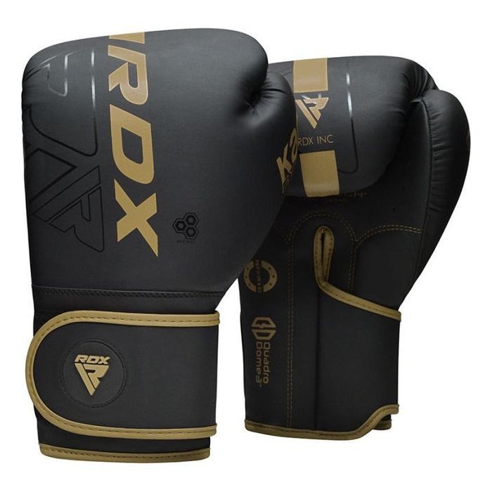 Боксерские перчатки RDX F6 Kara Matte Golden 14 унцій (BGR-F6MGL-14OZ) изображение 2