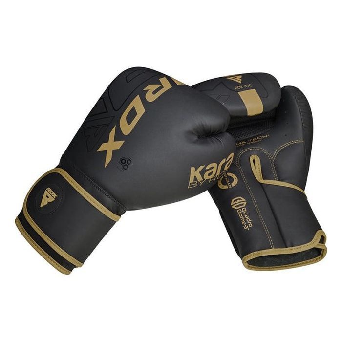 Боксерские перчатки RDX F6 Kara Matte Golden 14 унцій (BGR-F6MGL-14OZ) изображение 9