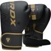 Боксерские перчатки RDX F6 Kara Matte Golden 8 унцій (BGR-F6MGL-8OZ)