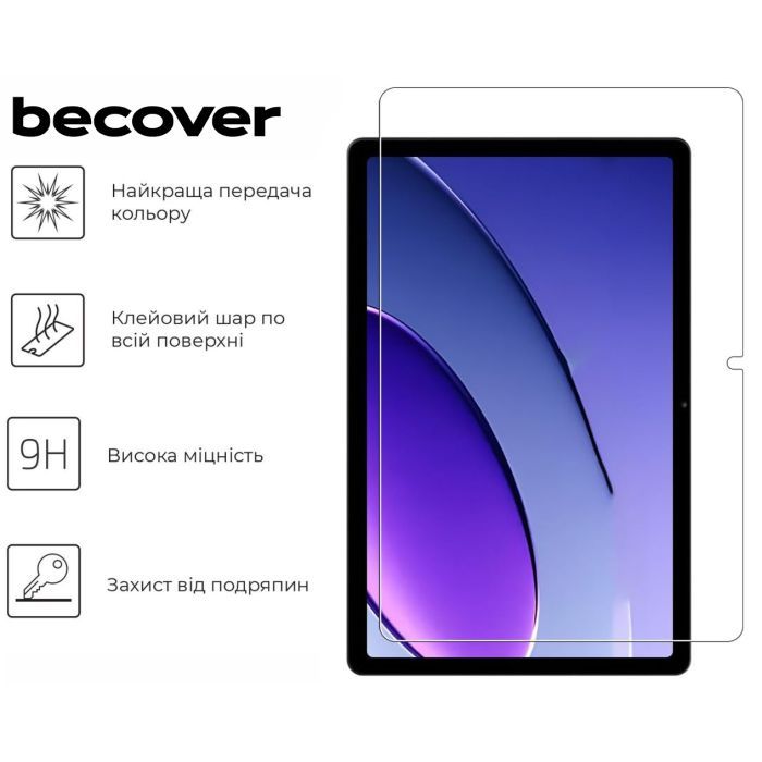 Скло захисне BeCover Tecno MegaPad 10 (T1001) 10.1" (713125) зображення 4