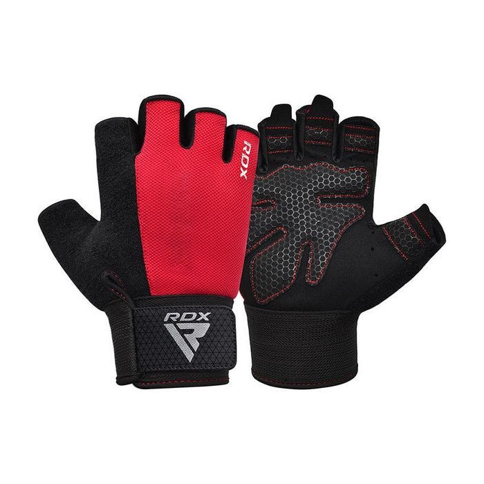 Перчатки для фитнеса RDX W1 Half Red L (WGA-W1HR-L) изображение 2